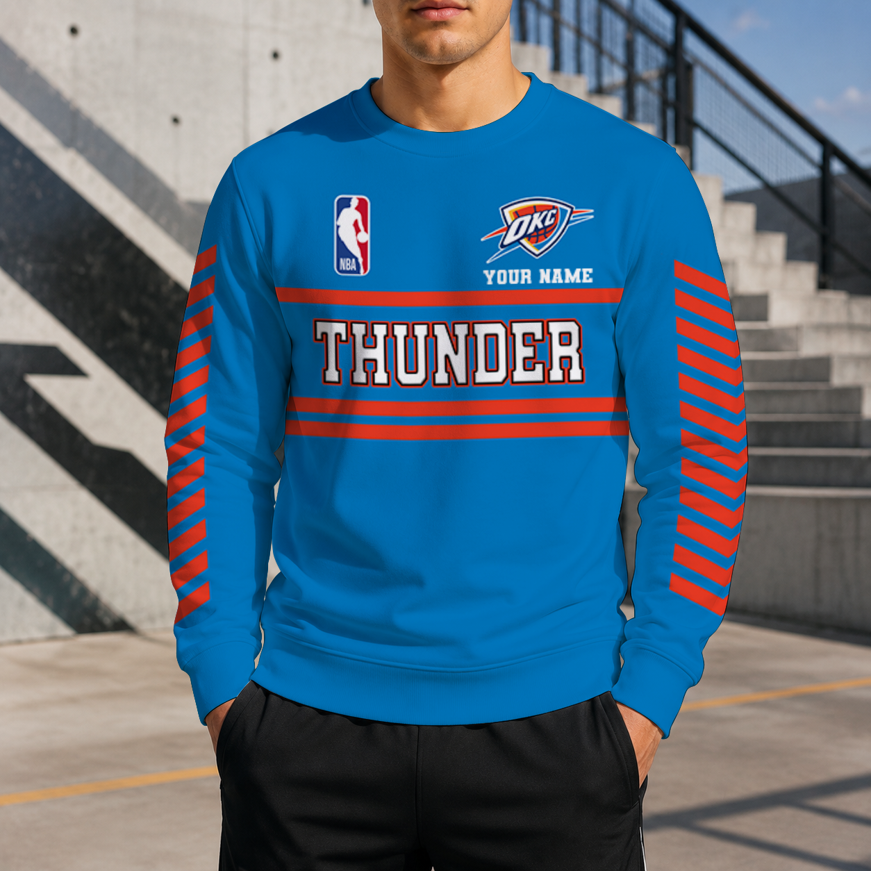 LIMITED EDITION - NEW CUSTOMIZED NBA01 OCT OKLAHOMA CITY THUNDER UNISEX SWEATSHIRT