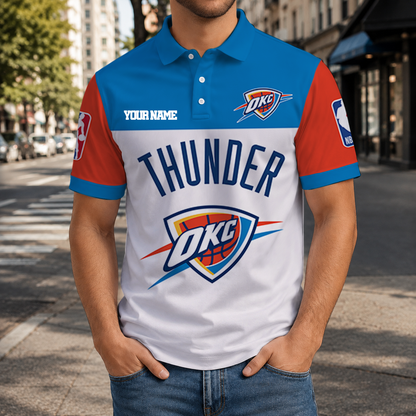 SPECIAL EDITION - NEW CUSTOMIZED NBA01 OCT OKLAHOMA CITY THUNDER T-SHIRT, POLO SHIRT, ZIP POLO SHIRT, SWEATSHIRT, HOODIE & ZIP HOODIE