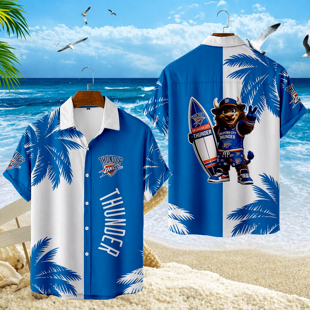 LIMITED EDITION - NEW CUSTOMIZED NBA01 OCT OKLAHOMA CITY THUNDER UNISEX HAWAIIAN SHIRT