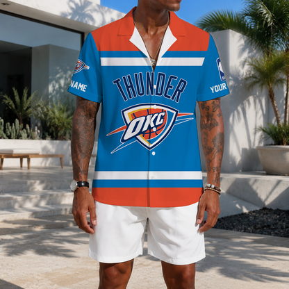 EXCLUSIVE EDITION - NEW CUSTOMIZED NBA01 OCT OKLAHOMA CITY THUNDER UNISEX HAWAIIAN SHIRT