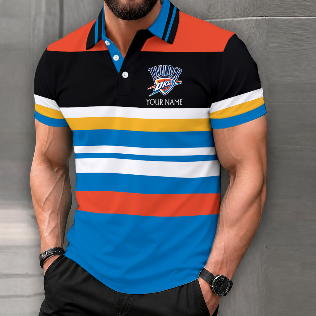 LIMITED EDITION - NEW CUSTOMIZED NBA01 OCT OKLAHOMA CITY THUNDER T-SHIRT, POLO SHIRT, ZIP POLO SHIRT, SWEATSHIRT, HOODIE & ZIP HOODIE