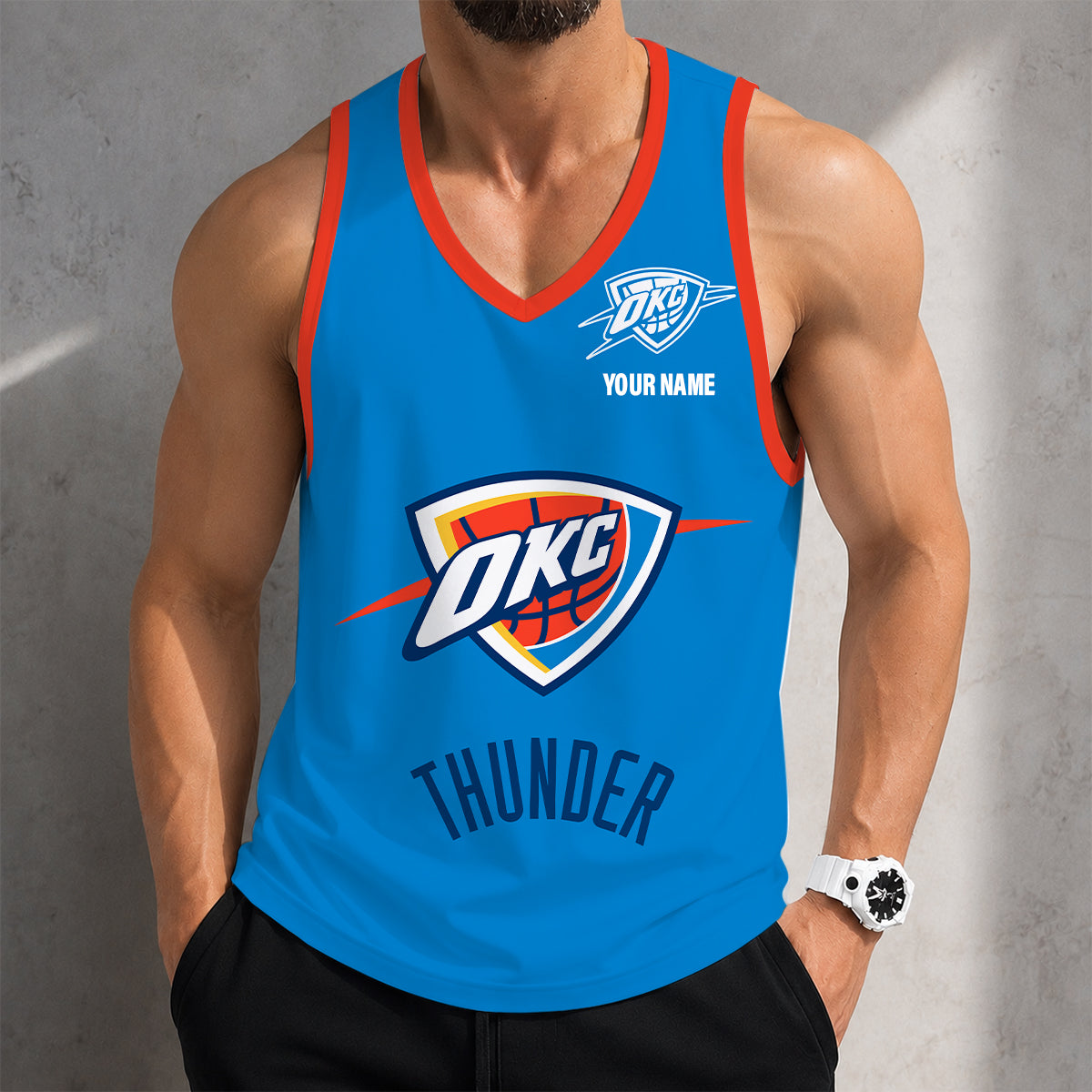LIMITED EDITION - NEW CUSTOMIZED NBA01 OCT OKLAHOMA CITY THUNDER UNISEX TANK TOP