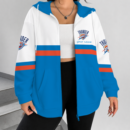 [HOT DEAL] NEW CUSTOMIZED NBA01 OCT OKLAHOMA CITY THUNDER ZIP HOODIE