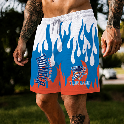 [HOT DEAL] NEW CUSTOMIZED NBA01 OCT OKLAHOMA CITY THUNDER SHORT PANTS