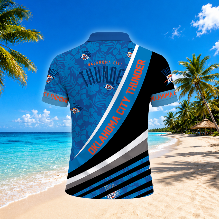 [HOT DEAL] NEW CUSTOMIZED NBA01 OCT OKLAHOMA CITY THUNDER POLO SHIRT