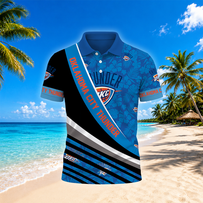 [HOT DEAL] NEW CUSTOMIZED NBA01 OCT OKLAHOMA CITY THUNDER POLO SHIRT
