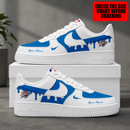 [HOT DEAL] NEW CUSTOMIZED NBA01 OCT OKLAHOMA CITY THUNDER AF1 SHOES