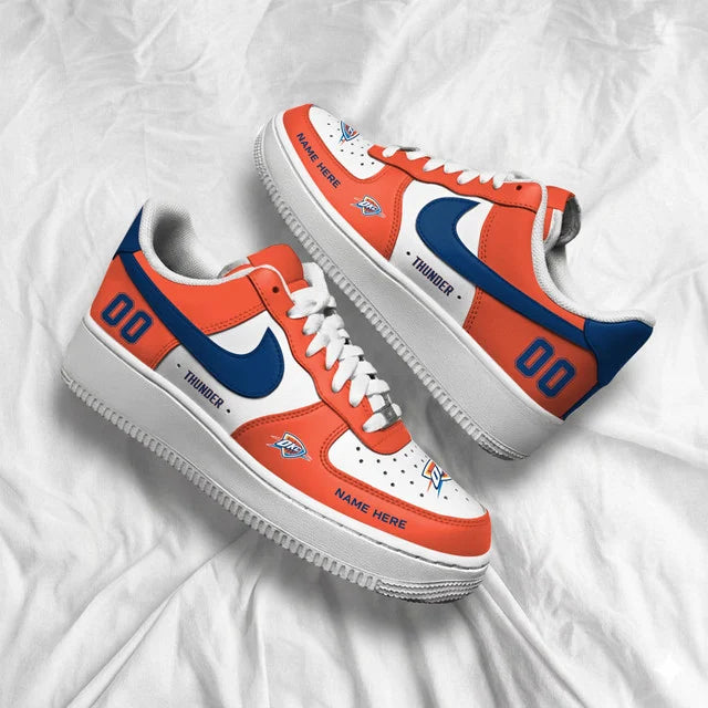 [HOT DEAL] NEW CUSTOMIZED NBA01 OCT OKLAHOMA CITY THUNDER AF1 SHOES