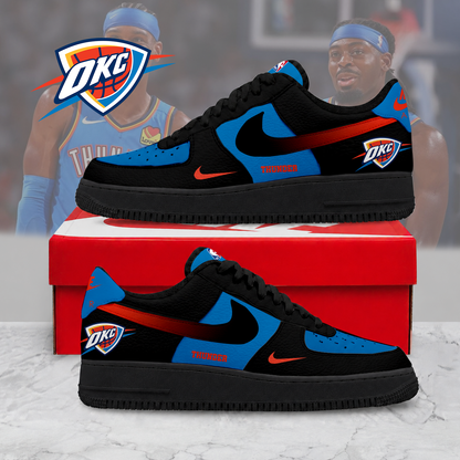 LIMITED EDITION - NEW CUSTOMIZED NBA01 OCT OKLAHOMA CITY THUNDER AF1 SNEAKERS