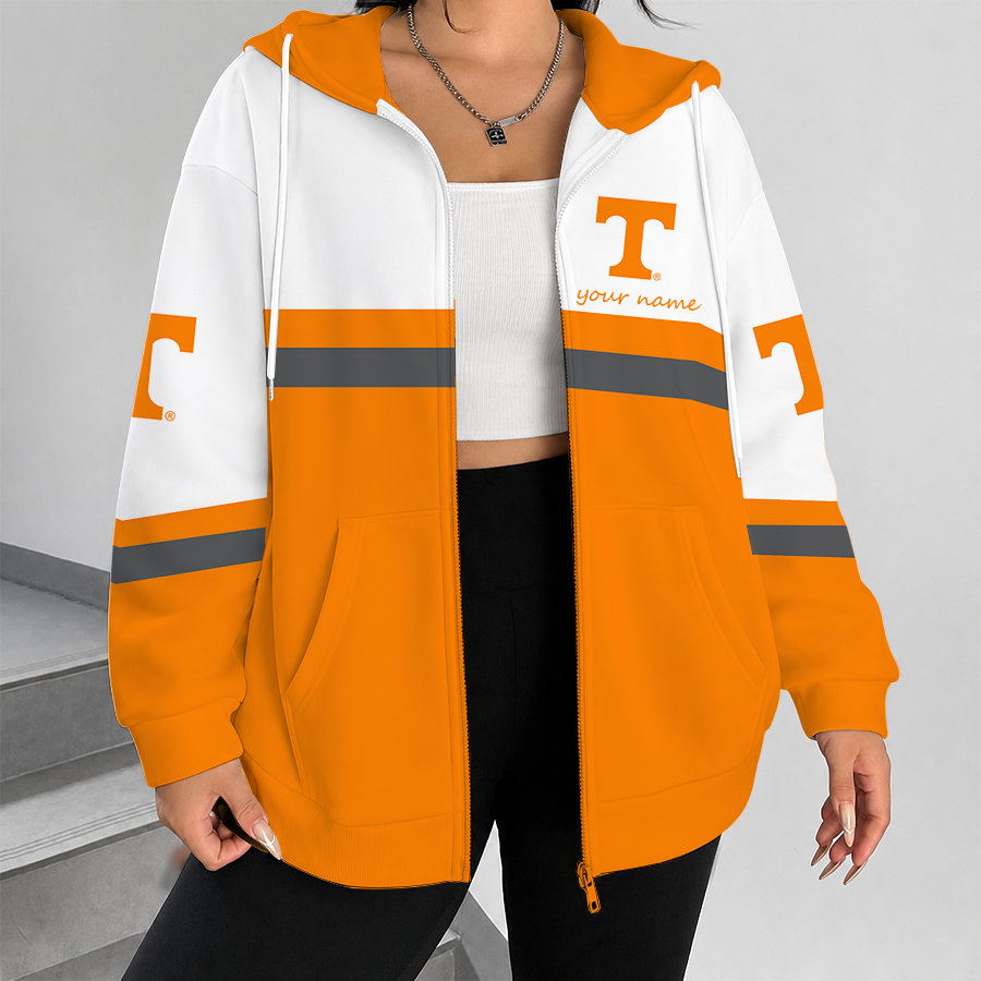 [FAN FAVORITE] NEW CUSTOMIZED NCAA FBS01 TNV TENNESSEE VOLUNTEERS ZIP HOODIE