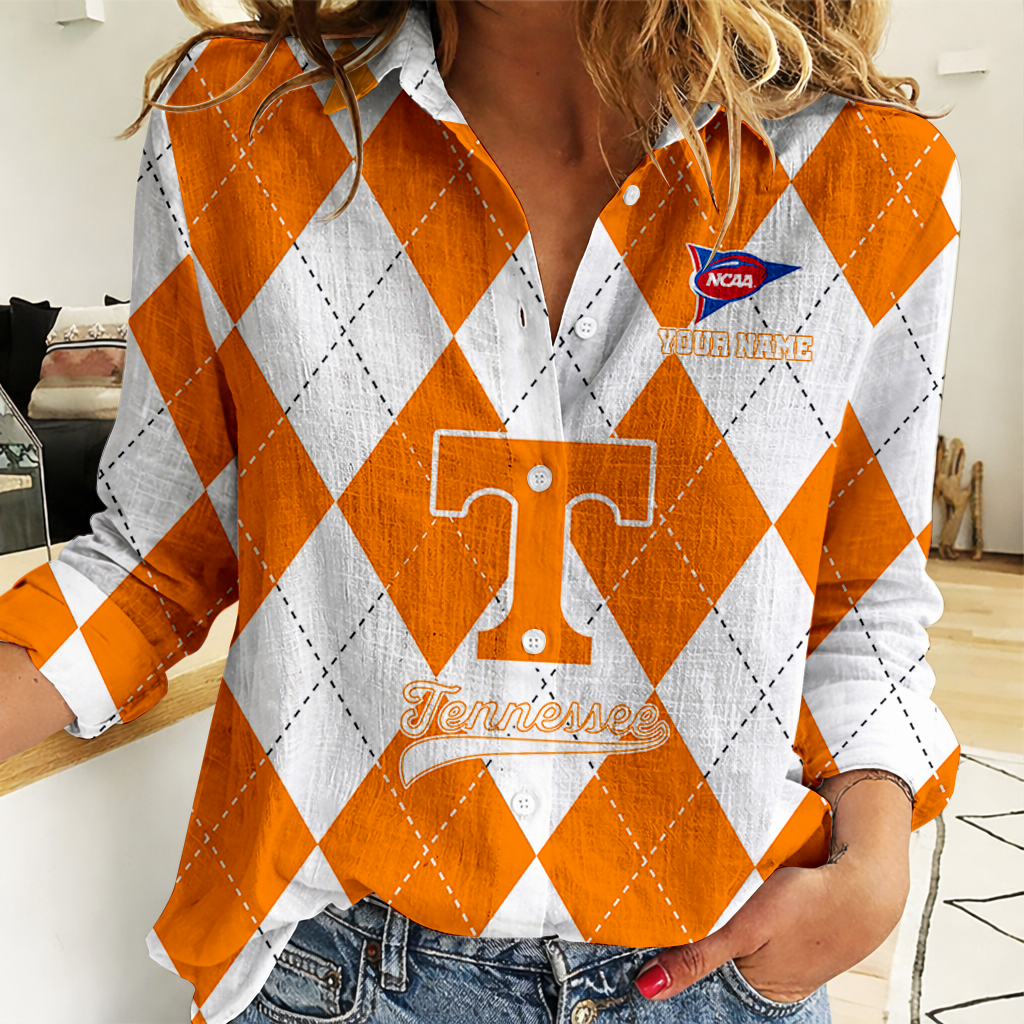 LIMITED DROP - NEW CUSTOMIZED | NCAA FBS01 TNV TN VOLUNTEERS WOMEN CASUAL SHIRT FOR FAN