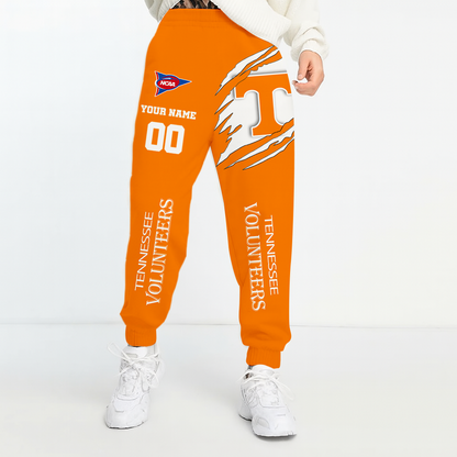 LIMITED EDITION - NEW CUSTOMIZED NCAA FBS01 TNV TENNESSEE VOLUNTEERS UNISEX LONG PANTS