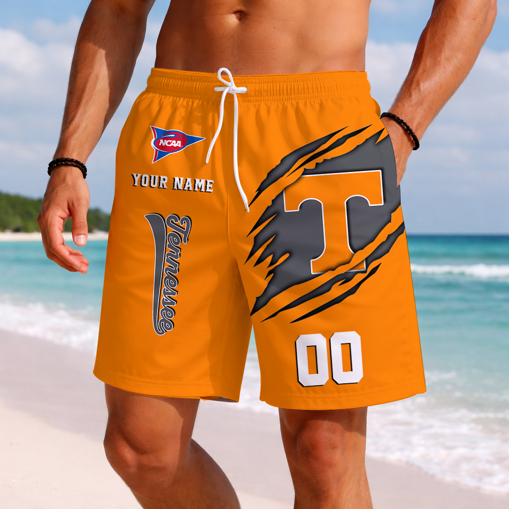 LIMITED EDITION - NEW CUSTOMIZED NCAA FBS01 TNV TENNESSEE VOLUNTEERS SHORT PANTS