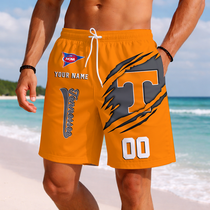 LIMITED EDITION - NEW CUSTOMIZED NCAA FBS01 TNV TENNESSEE VOLUNTEERS SHORT PANTS