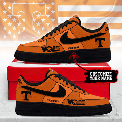 ELITE EDITION - NEW CUSTOMIZED NCAA FBS01 TNV TENNESSEE VOLUNTEERS AF1 SHOES