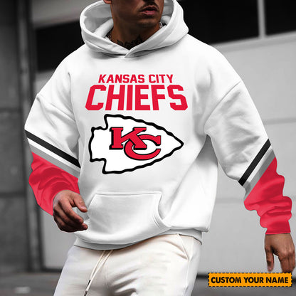 ELITE EDITION - NEW CUSTOMIZED NFL01 KCC KANSAS CITY CHIEFS HOODIE, ZIP HOODIE, POLO SHIRT, ZIP POLO SHIRT, T-SHIRT & SWEATSHIRT