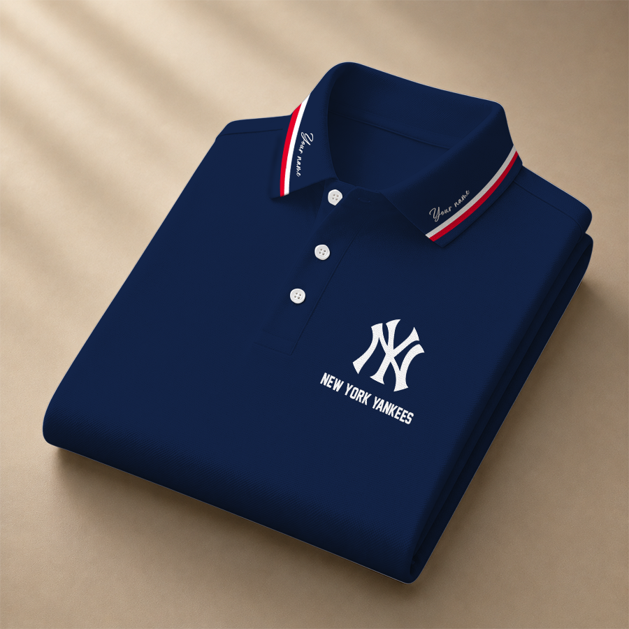 [FLASH SALE] NEW CUSTOMIZED MLB01 NYY NEW YORK YANKEES POLO SHIRT