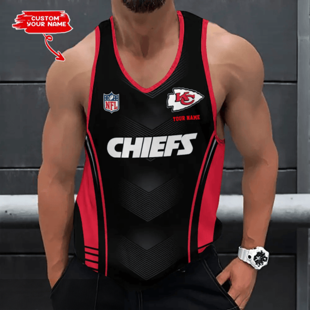 [SPECIAL OFFER] NEW CUSTOMIZED NFL01 KCC KANSAS CITY CHIEFS UNISEX TANK TOP
