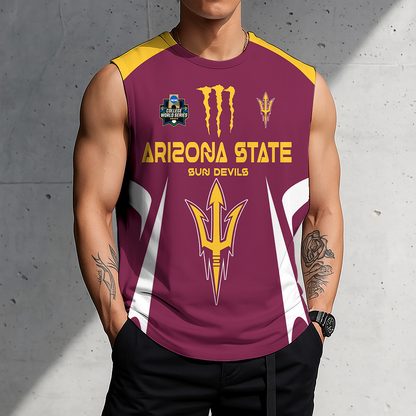 LIMITED DROP - NEW CUSTOMIZED | NCAA CWS02 ASS AS SUN DEVILS MEN'S GYM SHIRT