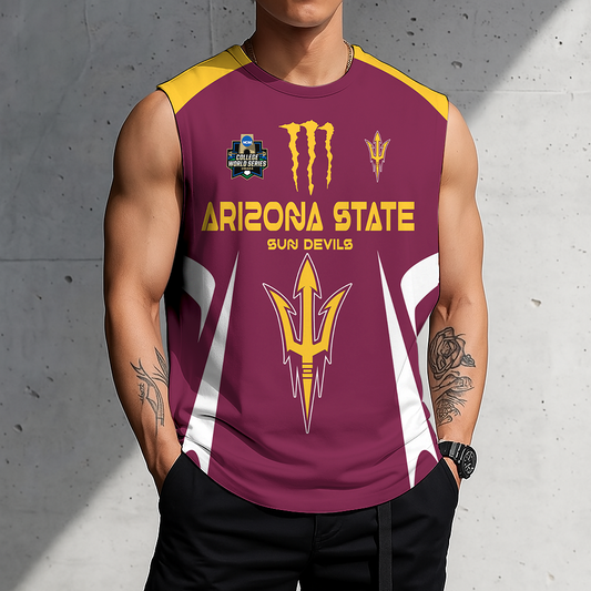 LIMITED DROP - NEW CUSTOMIZED | NCAA CWS02 ASS AS SUN DEVILS MEN'S GYM SHIRT
