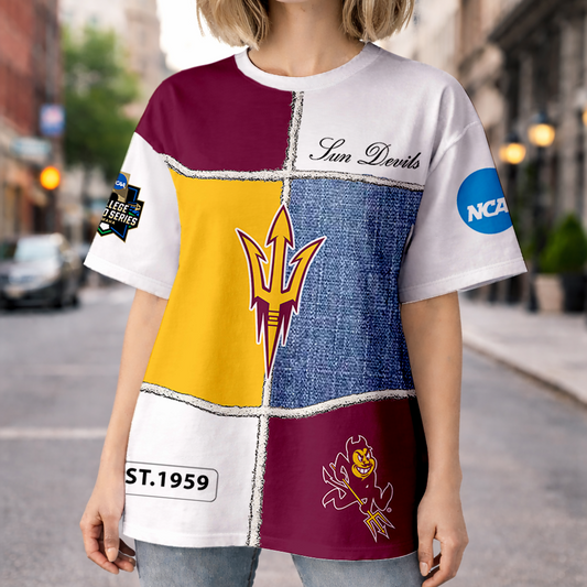 LIMITED EDITION - NEW CUSTOMIZED NCAA CWS02 ASS ARIZONA STATE SUN DEVILS HOODIE, T-SHIRTS, ZIP HOODIE, SWEATSHIRTS & POLO SHIRT