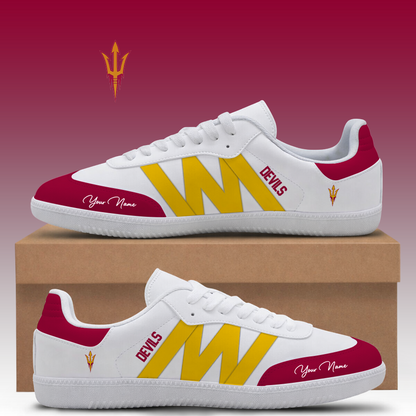 [FAN FAVORITE] NEW CUSTOMIZED NCAA CWS02 ASS ARIZONA STATE SUN DEVILS CLASSIC SNEAKERS