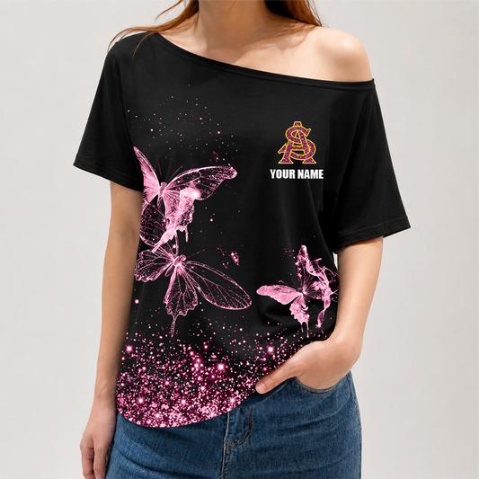 [FAN FAVORITE] NEW CUSTOMIZED NCAA CWS02 ASS ARIZONA STATE SUN DEVILS OFF-SHOULDER SHIRT
