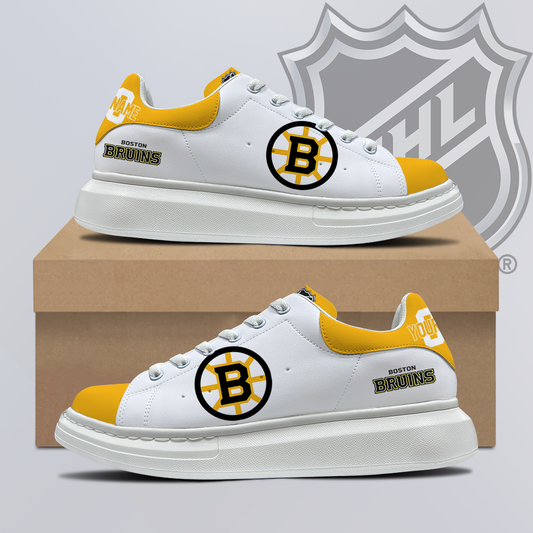 [SUPER SALE] NEW CUSTOMIZED NHL02 BTB BOSTON BRUINS MCQUEEN SHOES