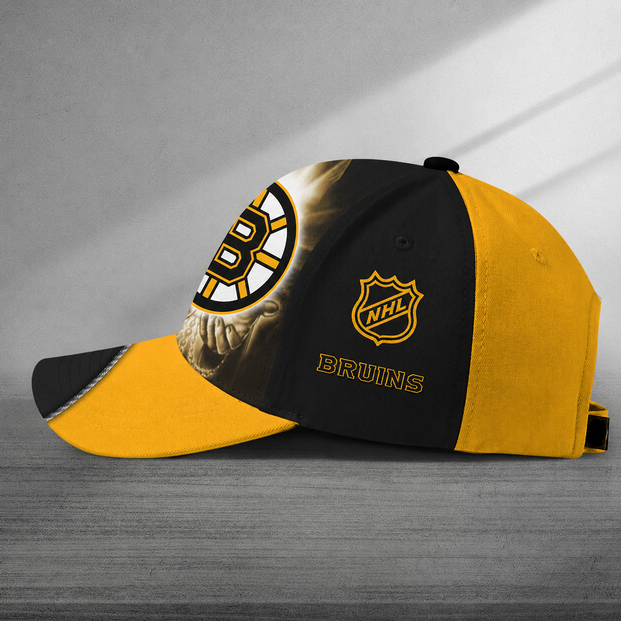 LIMITED EDITION - NEW CUSTOMIZED NHL02 BTB BOSTON BRUINS CLASSIC CAP