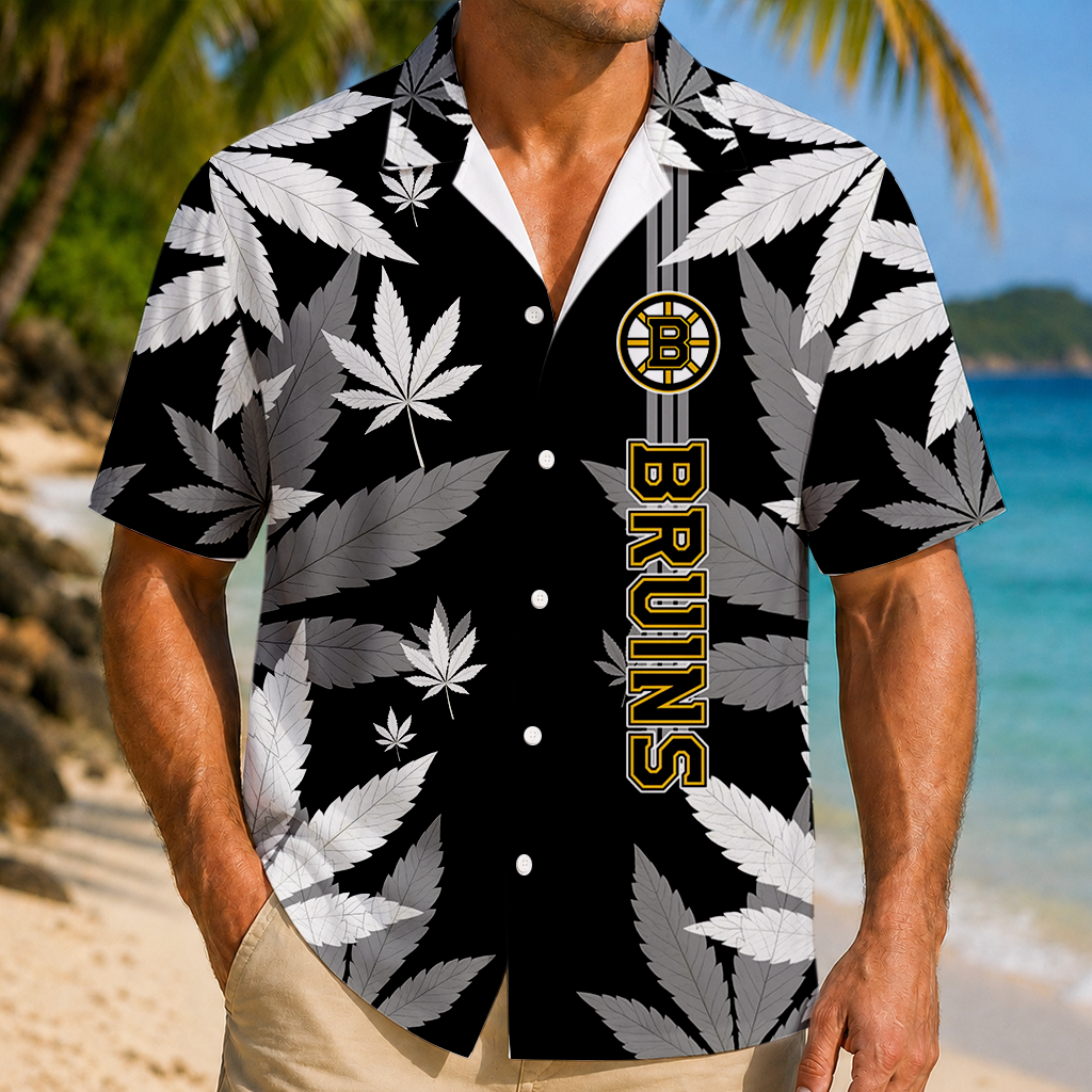 LIMITED EDITION - NEW CUSTOMIZED NHL02 BTB BOSTON BRUINS UNISEX HAWAIIAN SHIRT
