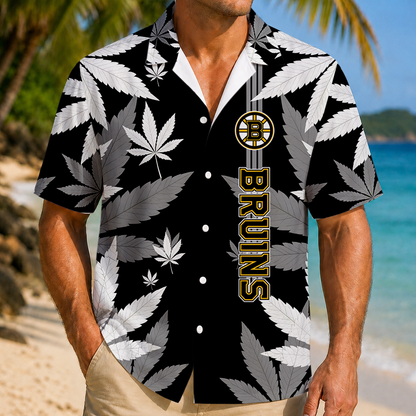 LIMITED EDITION - NEW CUSTOMIZED NHL02 BTB BOSTON BRUINS UNISEX HAWAIIAN SHIRT