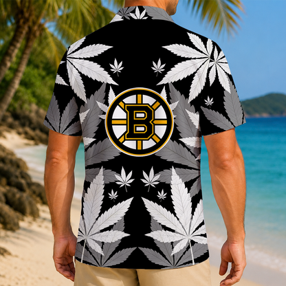 LIMITED EDITION - NEW CUSTOMIZED NHL02 BTB BOSTON BRUINS UNISEX HAWAIIAN SHIRT