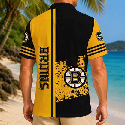 LIMITED EDITION - NEW CUSTOMIZED NHL02 BTB BOSTON BRUINS UNISEX HAWAIIAN SHIRT