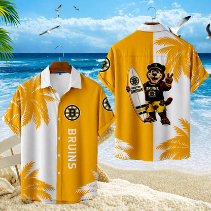 LIMITED EDITION - NEW CUSTOMIZED NHL02 BTB BOSTON BRUINS UNISEX HAWAIIAN SHIRT
