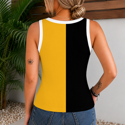 [SUPER SALE] NEW CUSTOMIZED NHL02 BTB BOSTON BRUINS WOMEN'S V-NECK TANK TOP