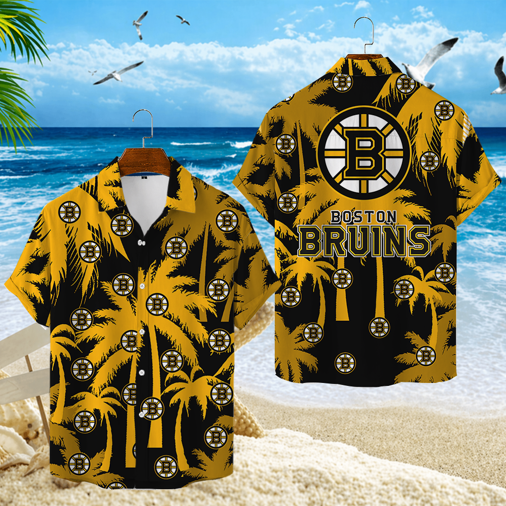 LIMITED EDITION - NEW CUSTOMIZED NHL02 BTB BOSTON BRUINS UNISEX HAWAIIAN SHIRT