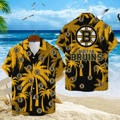 LIMITED EDITION - NEW CUSTOMIZED NHL02 BTB BOSTON BRUINS UNISEX HAWAIIAN SHIRT