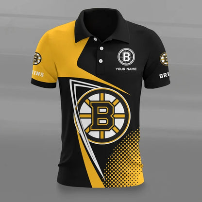 [SUPER SALE] NEW CUSTOMIZED NHL02 BTB BOSTON BRUINS POLO SHIRT