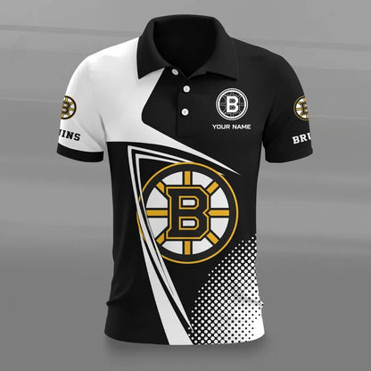[SUPER SALE] NEW CUSTOMIZED NHL02 BTB BOSTON BRUINS POLO SHIRT