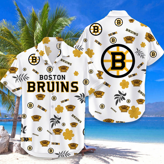 LIMITED EDITION - NEW CUSTOMIZED NHL02 BTB BOSTON BRUINS UNISEX HAWAIIAN SHIRT