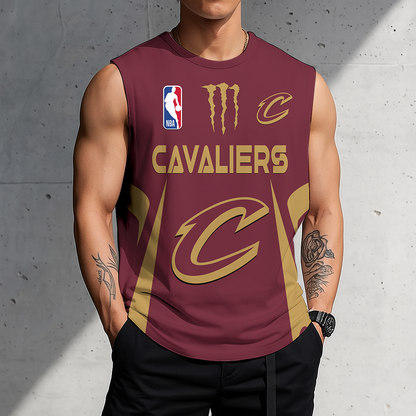 LIMITED EDITION - NEW CUSTOMIZED NBA02 CCA CLEVELAND CAVALIERS MEN'S GYM SHIRT