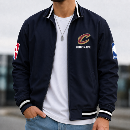[HOT DEAL] NEW CUSTOMIZED NBA02 CCA CLEVELAND CAVALIERS MULTICOLOR MEN'S CASUAL JACKET