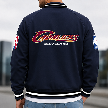 [HOT DEAL] NEW CUSTOMIZED NBA02 CCA CLEVELAND CAVALIERS MULTICOLOR MEN'S CASUAL JACKET
