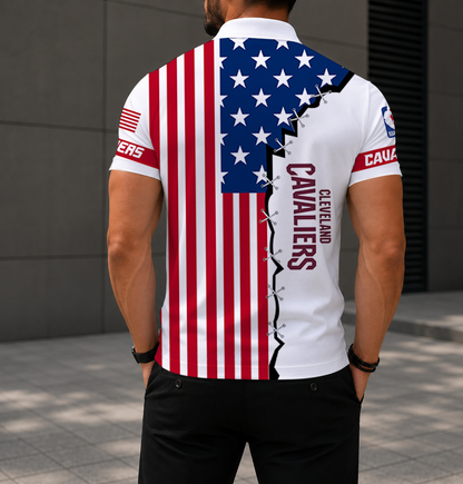 LIMITED EDITION - NEW CUSTOMIZED NBA02 CCA CLEVELAND CAVALIERS POLO SHIRT, ZIP POLO SHIRT & T-SHIRTS