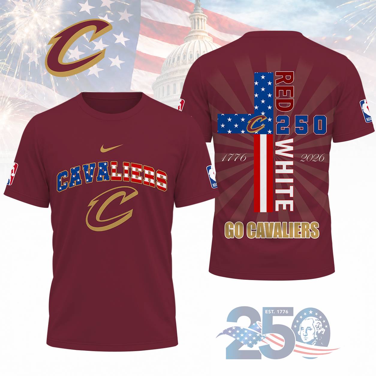 LIMITED EDITION - NEW CUSTOMIZED NBA02 CCA CLEVELAND CAVALIERS T-SHIRT, POLO SHIRT, ZIP POLO SHIRT, SWEATSHIRT, HOODIE & ZIP HOODIE