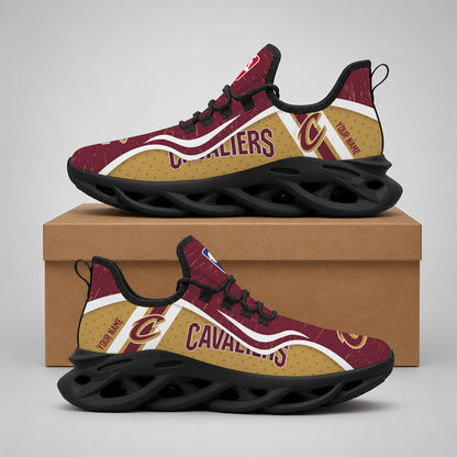 LIMITED EDITION - NEW CUSTOMIZED NBA02 CCA CLEVELAND CAVALIERS MAX SOUL SHOES