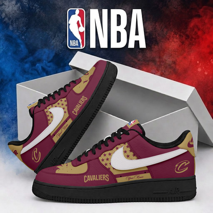 LIMITED EDITION - NEW CUSTOMIZED NBA02 CCA CLEVELAND CAVALIERS AF1 SHOES