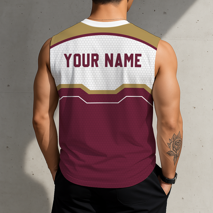 LIMITED EDITION - NEW CUSTOMIZED NBA02 CCA CLEVELAND CAVALIERS MEN'S TANK TOP