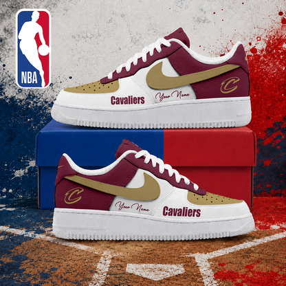 MEGA SALE - NEW CUSTOMIZED NBA02 CCA CLEVELAND CAVALIERS AF1 SNEAKERS
