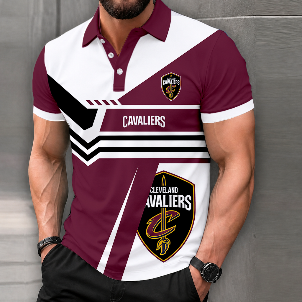 LIMITED EDITION - NEW CUSTOMIZED NBA02 CCA CLEVELAND CAVALIERS POLO SHIRT, ZIP POLO SHIRT & T-SHIRTS